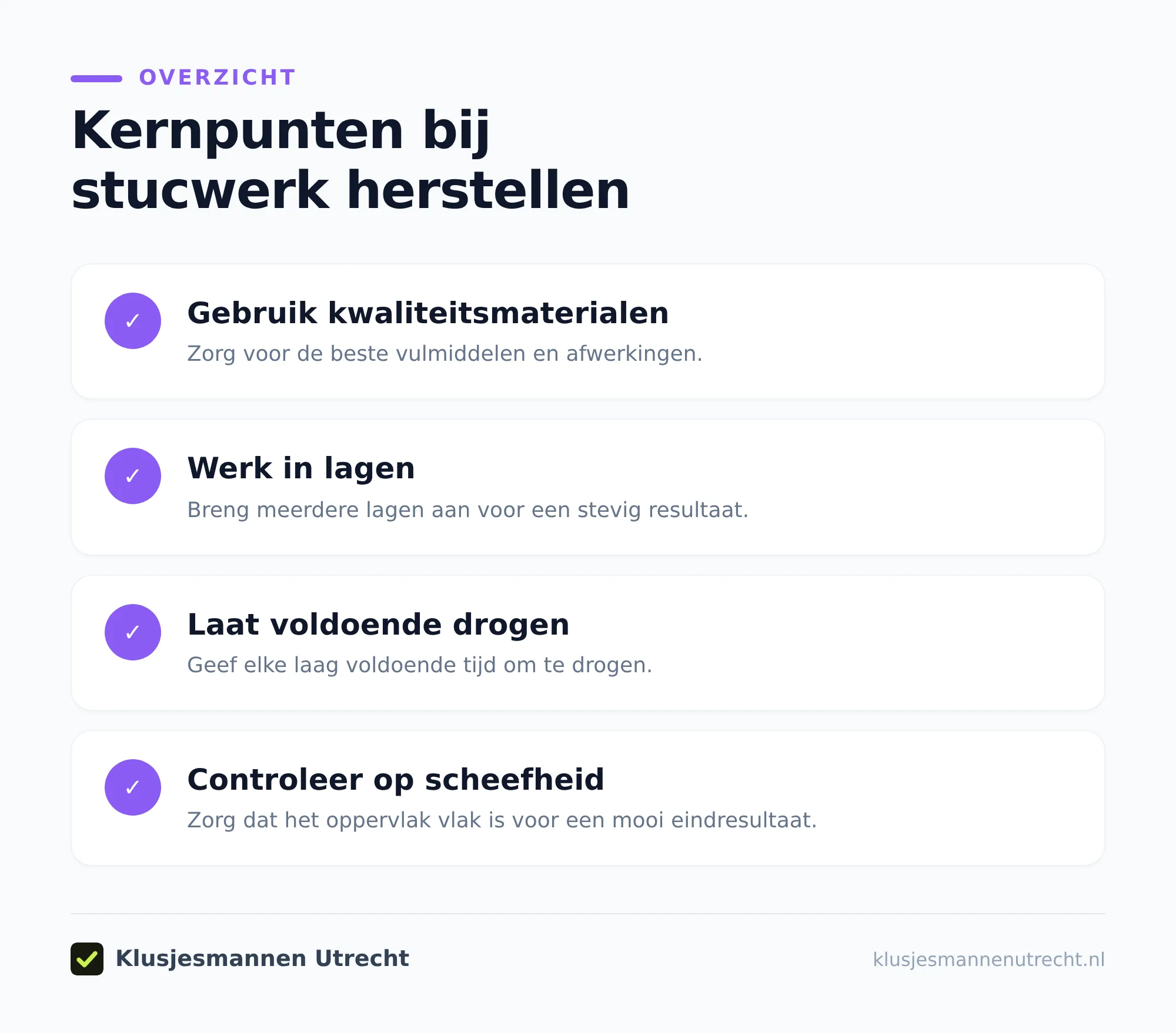 Welke schade zit er in jouw stucwerk?